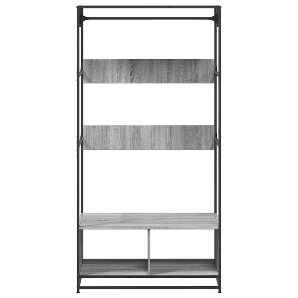 vidaXL Wardrobe Grey Sonoma 90x50x180 cm Engineered Wood