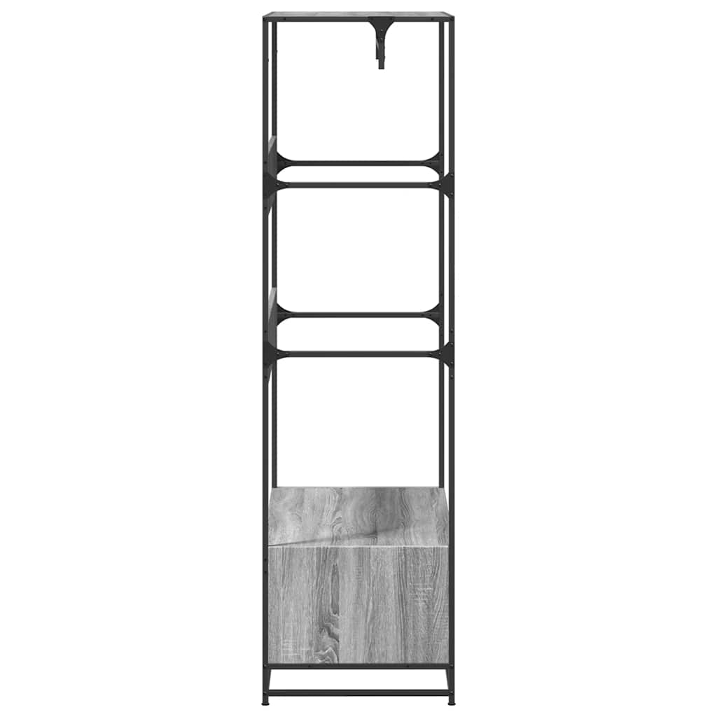 vidaXL Wardrobe Grey Sonoma 90x50x180 cm Engineered Wood