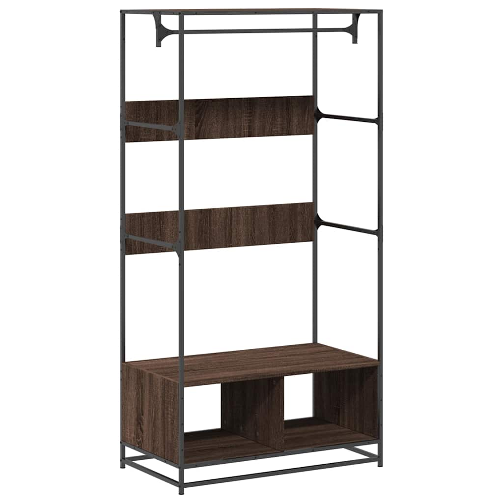 vidaXL Wardrobe Brown Oak 90x50x180 cm Engineered Wood