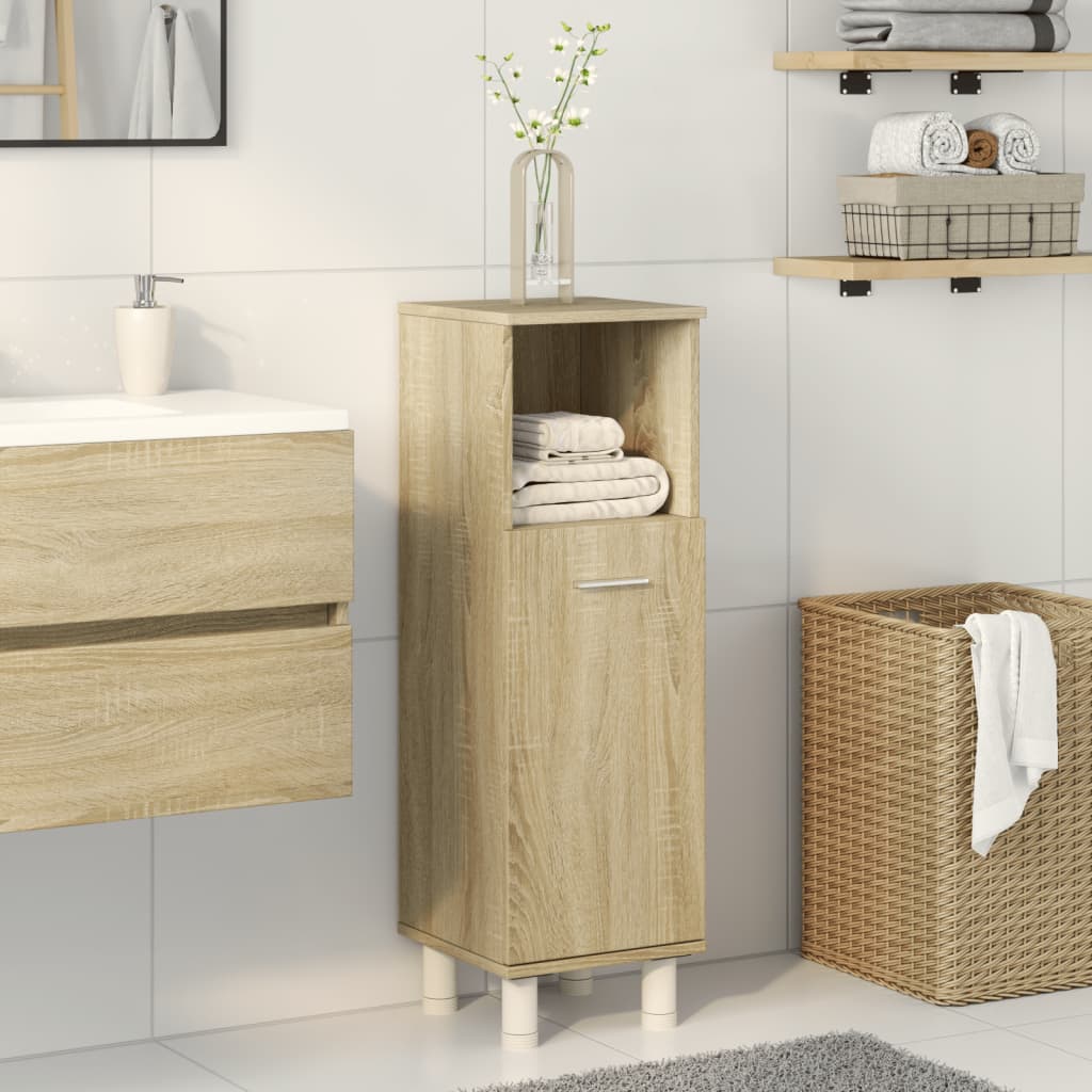 Bathroom Cabinet Sonoma Oak 30,5x30x95 cm Engineered Wood