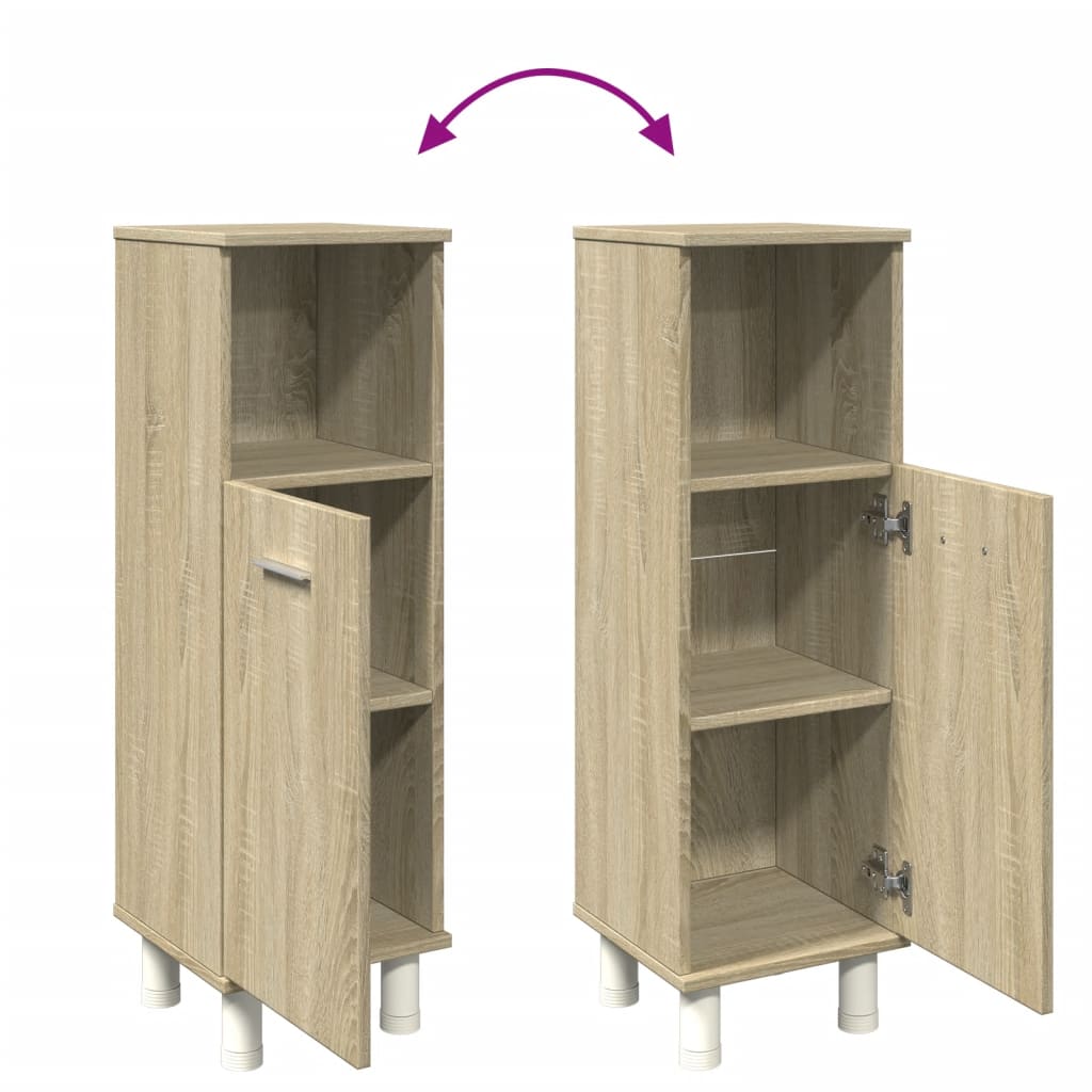 Bathroom Cabinet Sonoma Oak 30,5x30x95 cm Engineered Wood