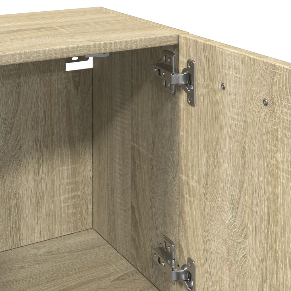 vidaXL Bathroom Cabinet Sonoma Oak 30x30x80 cm Engineered Wood