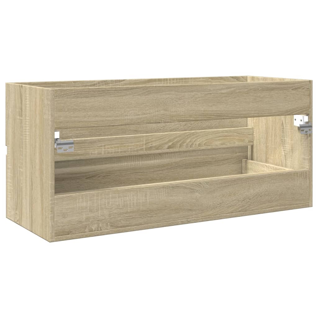 Bathroom Sink Cabinet Sonoma Oak 100x38,5x45 cm Engineered Wood