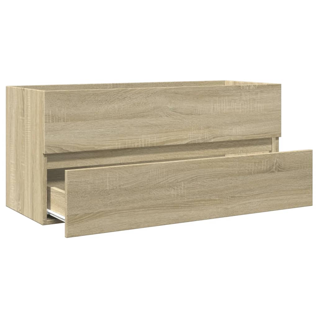 Bathroom Sink Cabinet Sonoma Oak 100x38,5x45 cm Engineered Wood