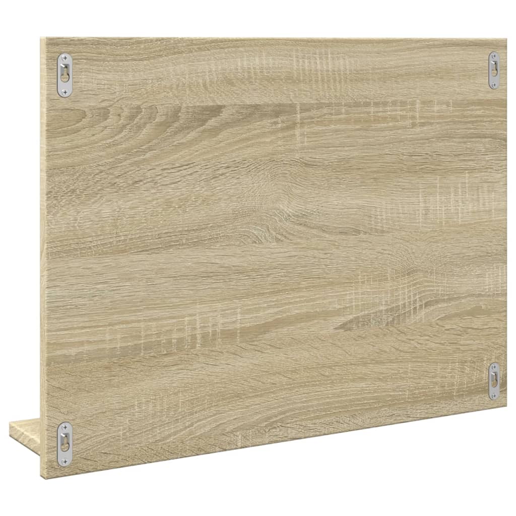 vidaXL Bathroom Mirror Sonoma Oak 60x10.5x45 cm Engineered Wood