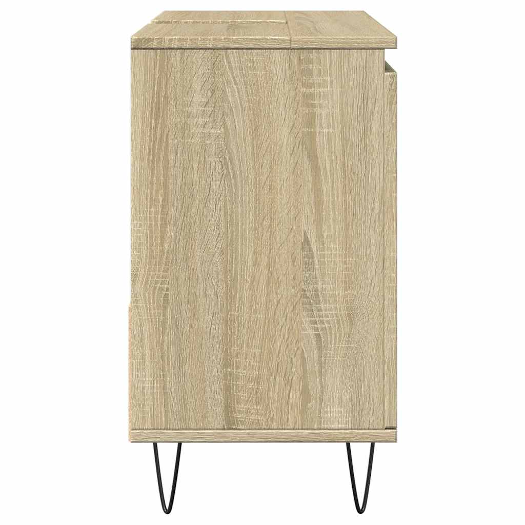 Bathroom Cabinet Sonoma Oak 65x33x60 cm Engineered Wood