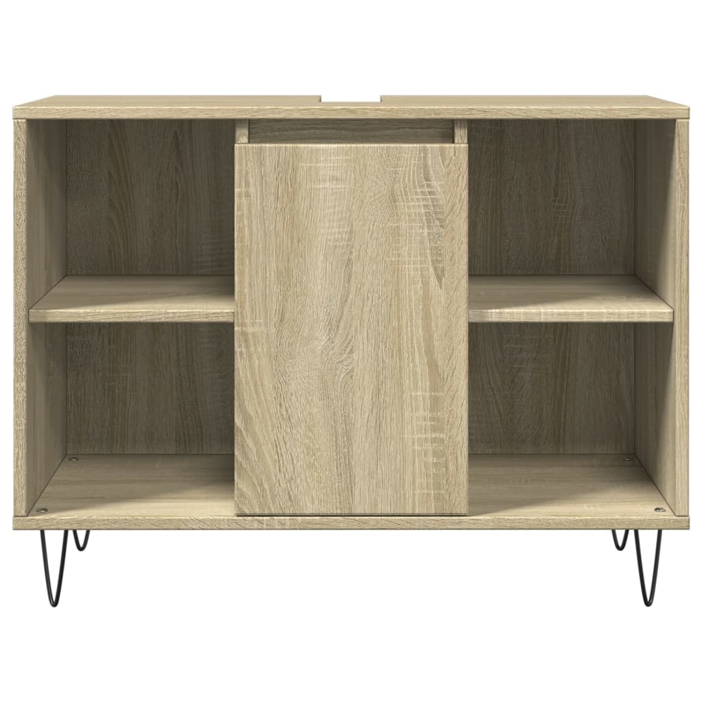 vidaXL Bathroom Cabinet Sonoma Oak 80x33x60 cm Engineered Wood