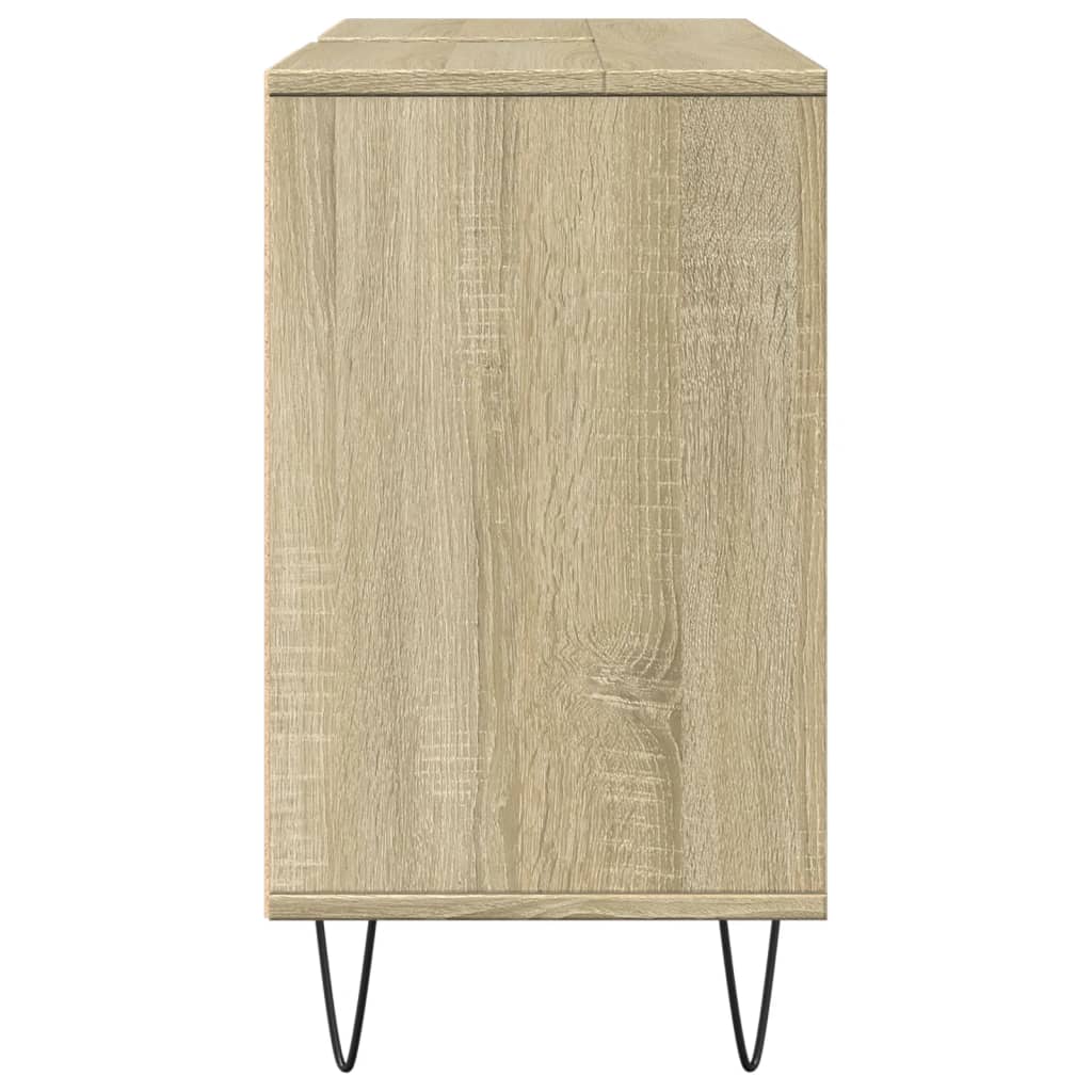 vidaXL Bathroom Cabinet Sonoma Oak 80x33x60 cm Engineered Wood