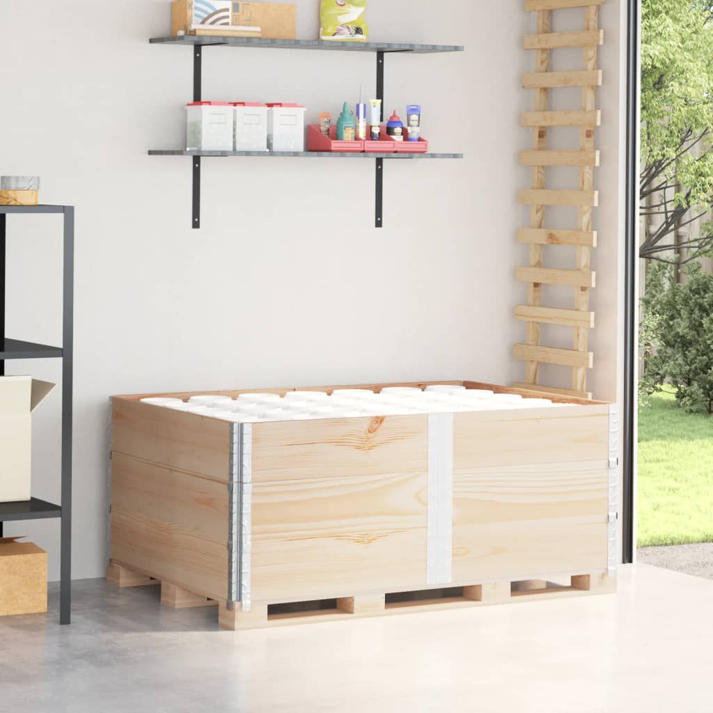 Pallet Collars 3 pcs 150x100 cm Solid Wood Pine