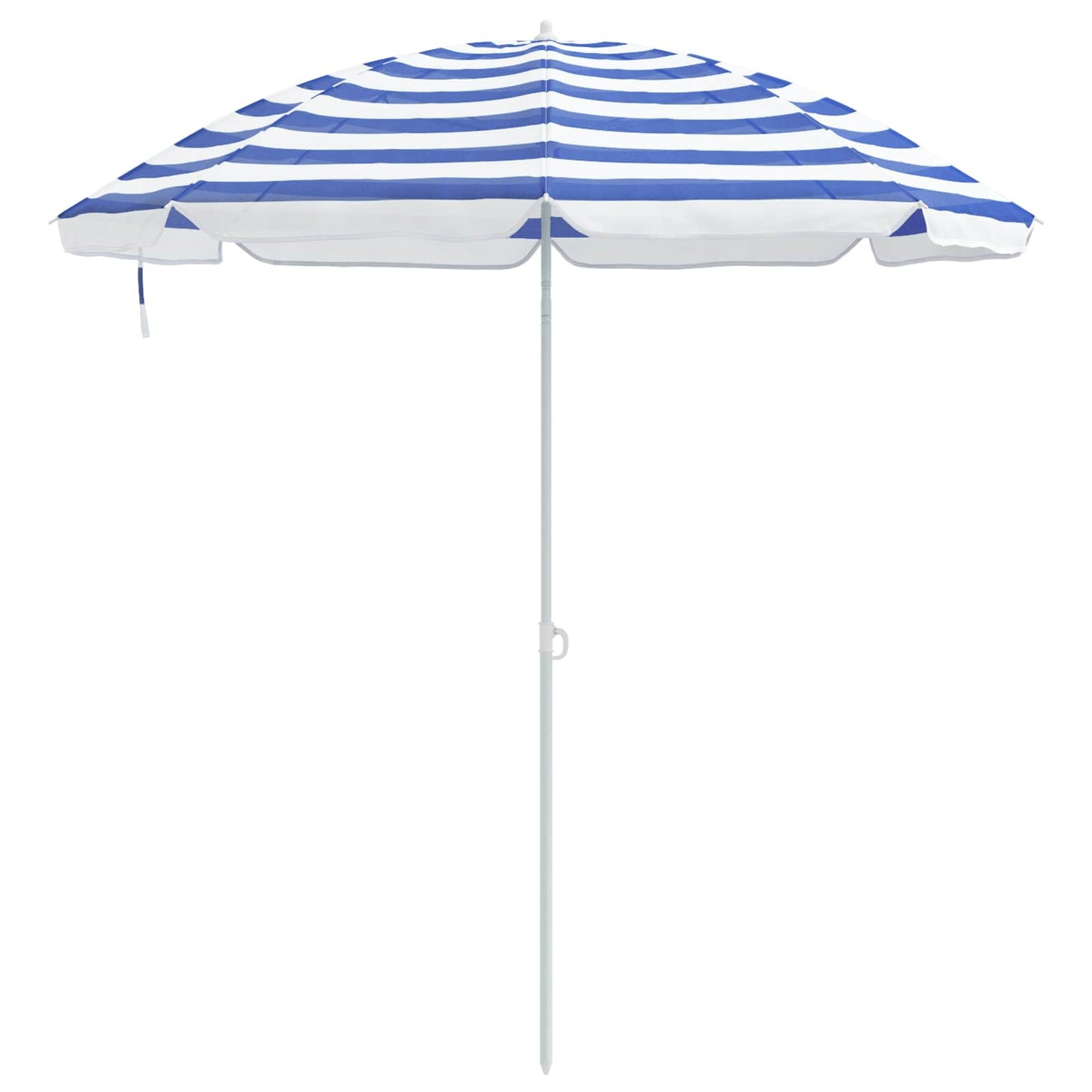 Garden Parasol 240 cm 170T Polyester Blue and White