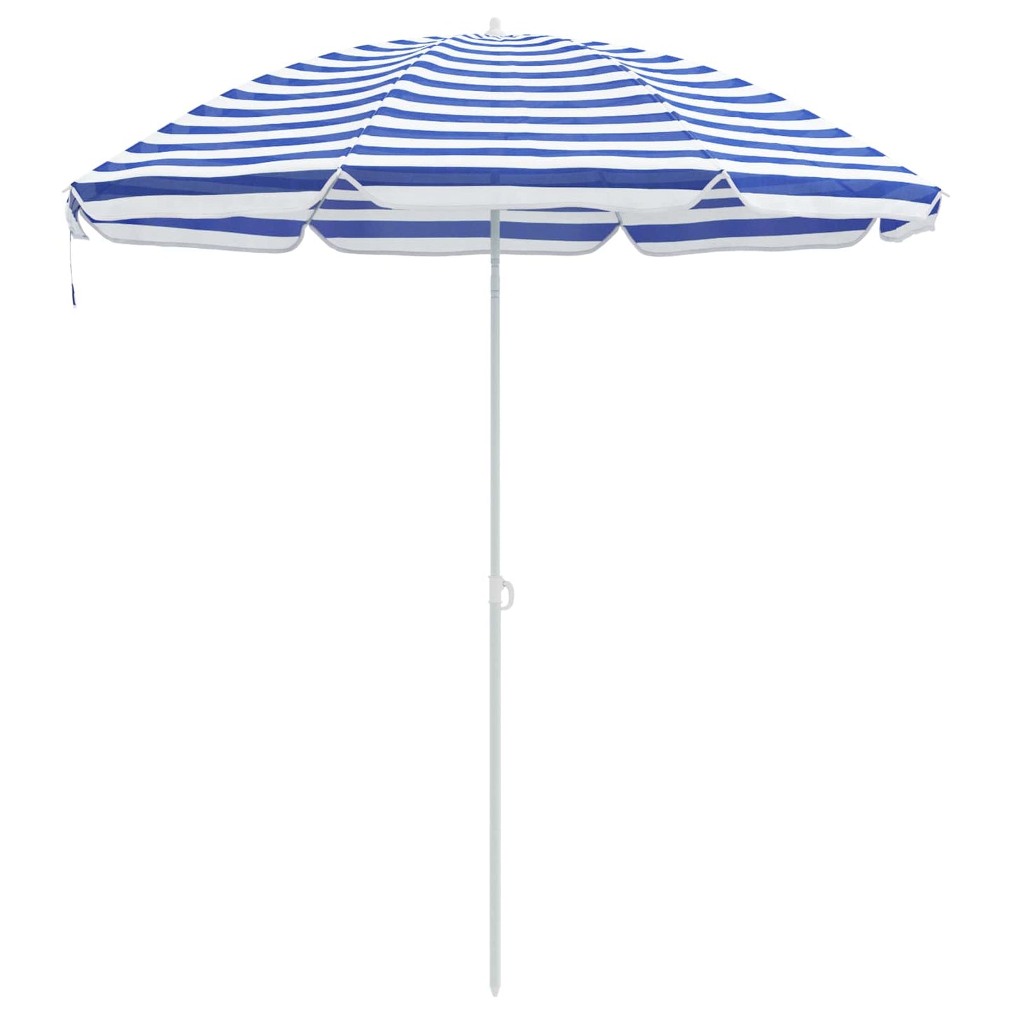 Garden Parasol 263 x 263 x 272 cm 170T Polyester Blue and White