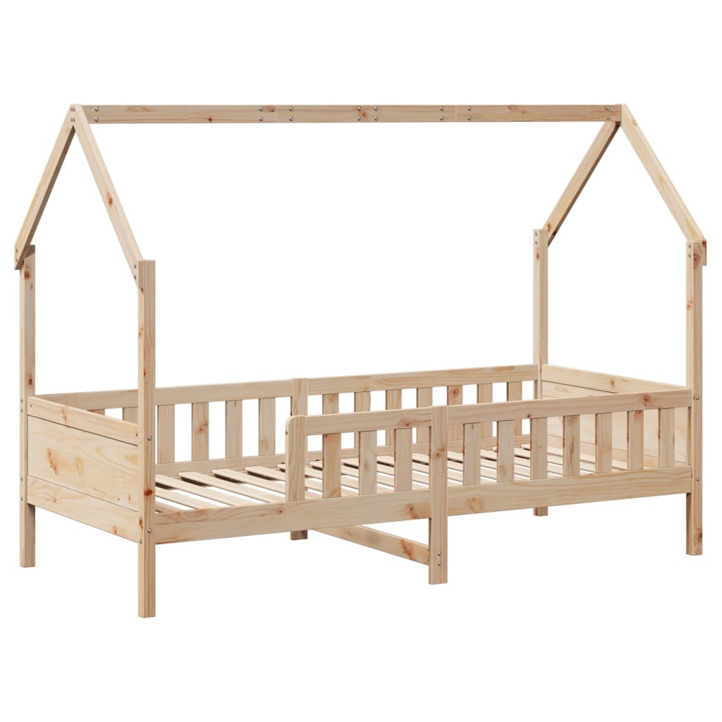 vidaXL Kids' House Bed Frame without Mattress 90x190 cm Single Pine