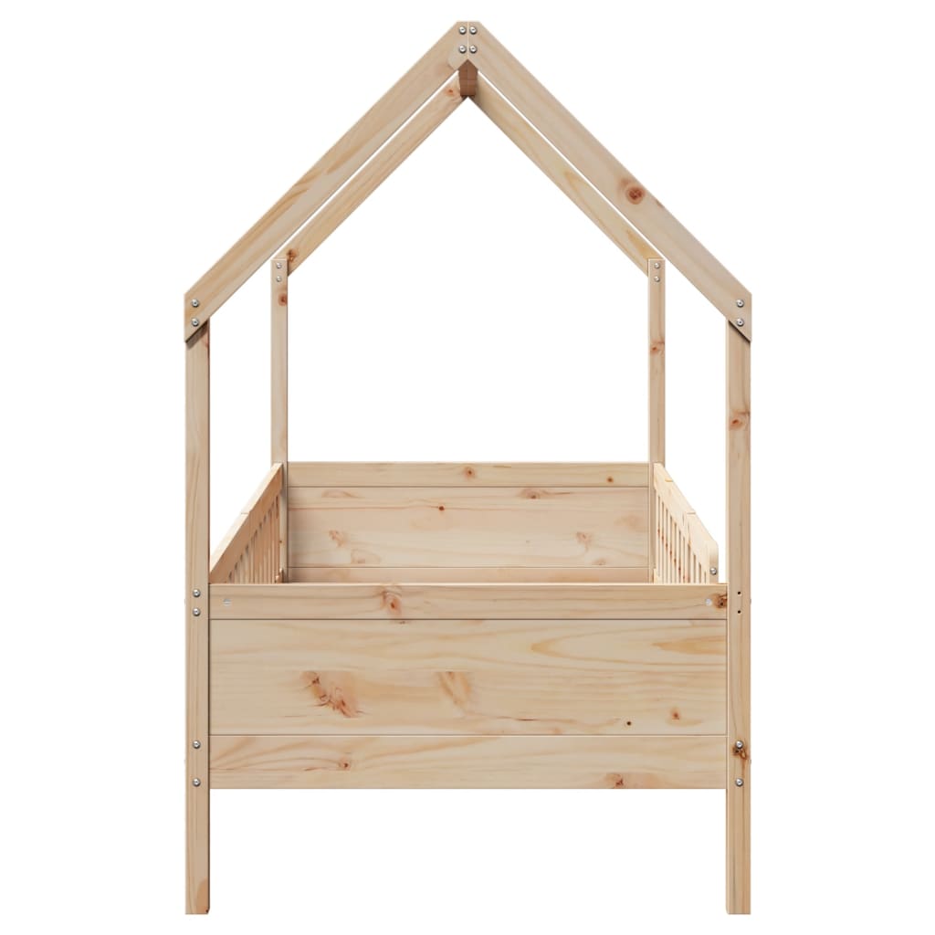 vidaXL Kids' House Bed Frame without Mattress 90x190 cm Single Pine