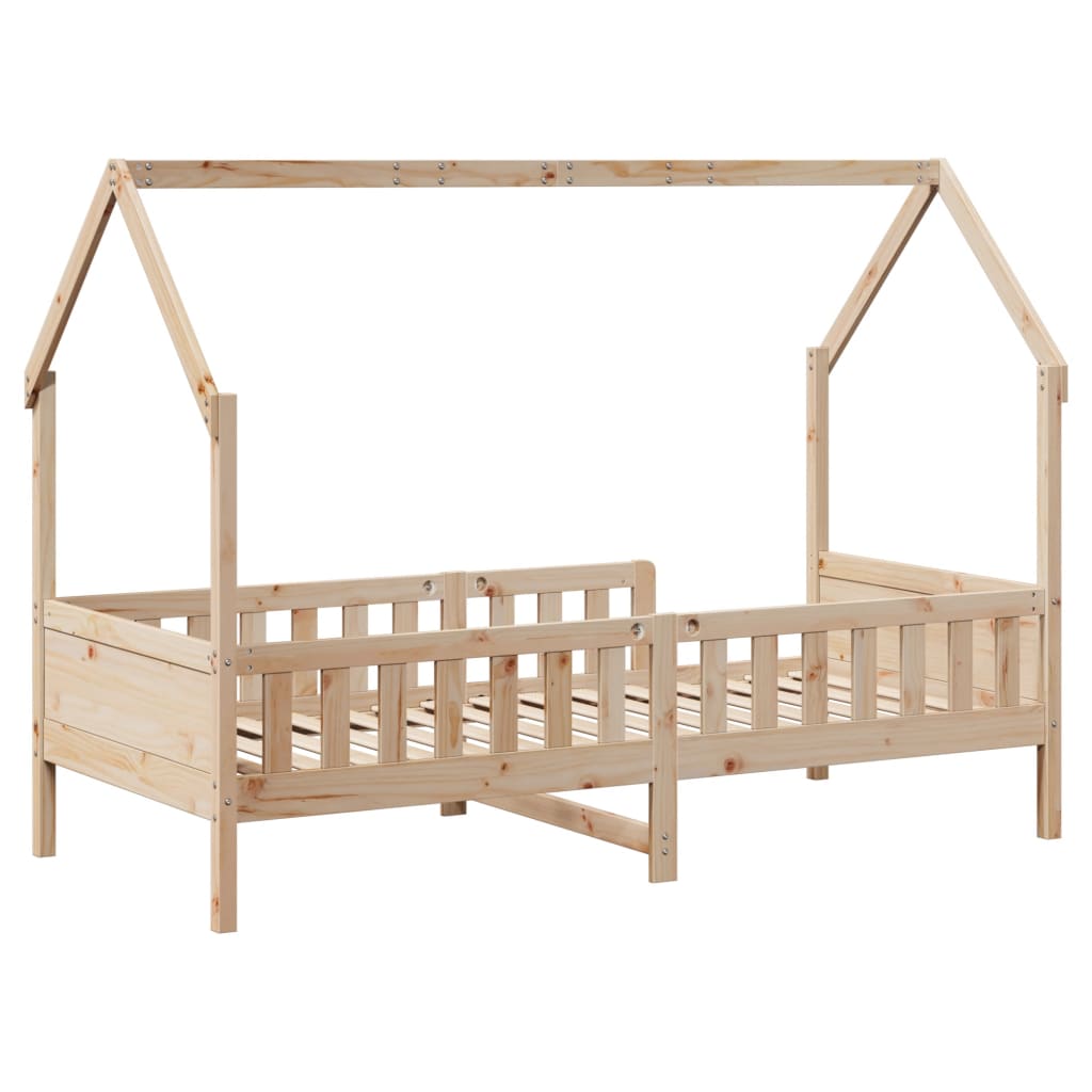 vidaXL Kids' House Bed Frame without Mattress 90x190 cm Single Pine