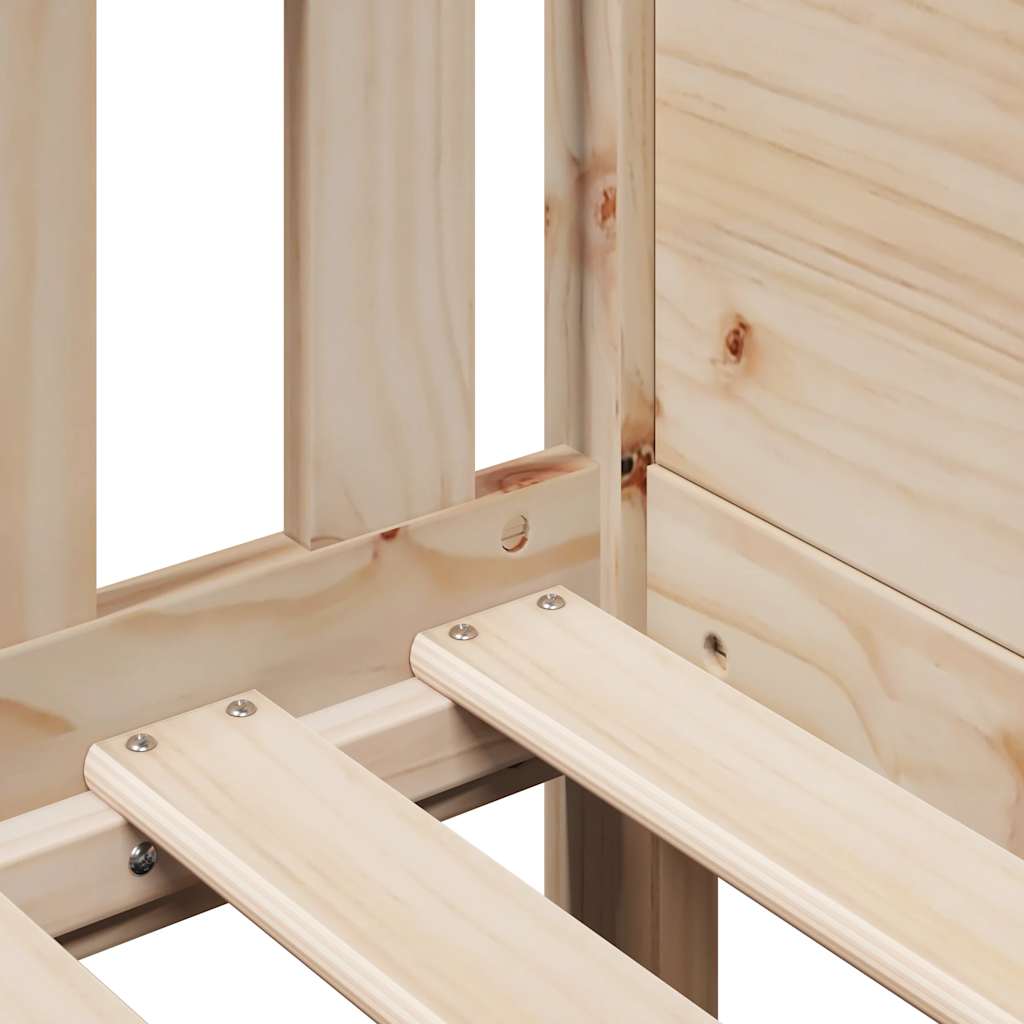 Kids' House Bed Frame without Mattress 80x160 cm Pine