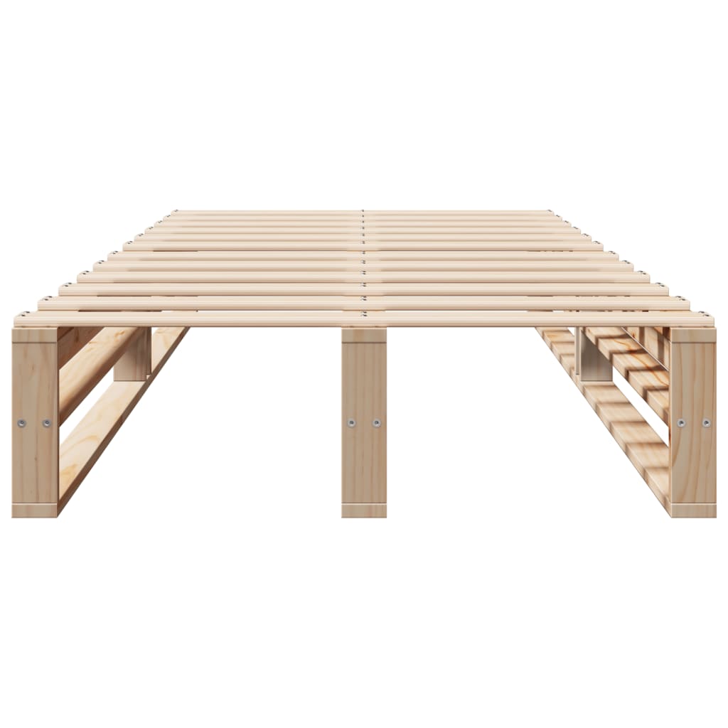 Bed Frame without Mattress 90x190 cm Single Solid Wood Pine