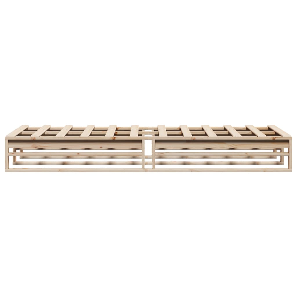Bed Frame without Mattress 90x190 cm Single Solid Wood Pine