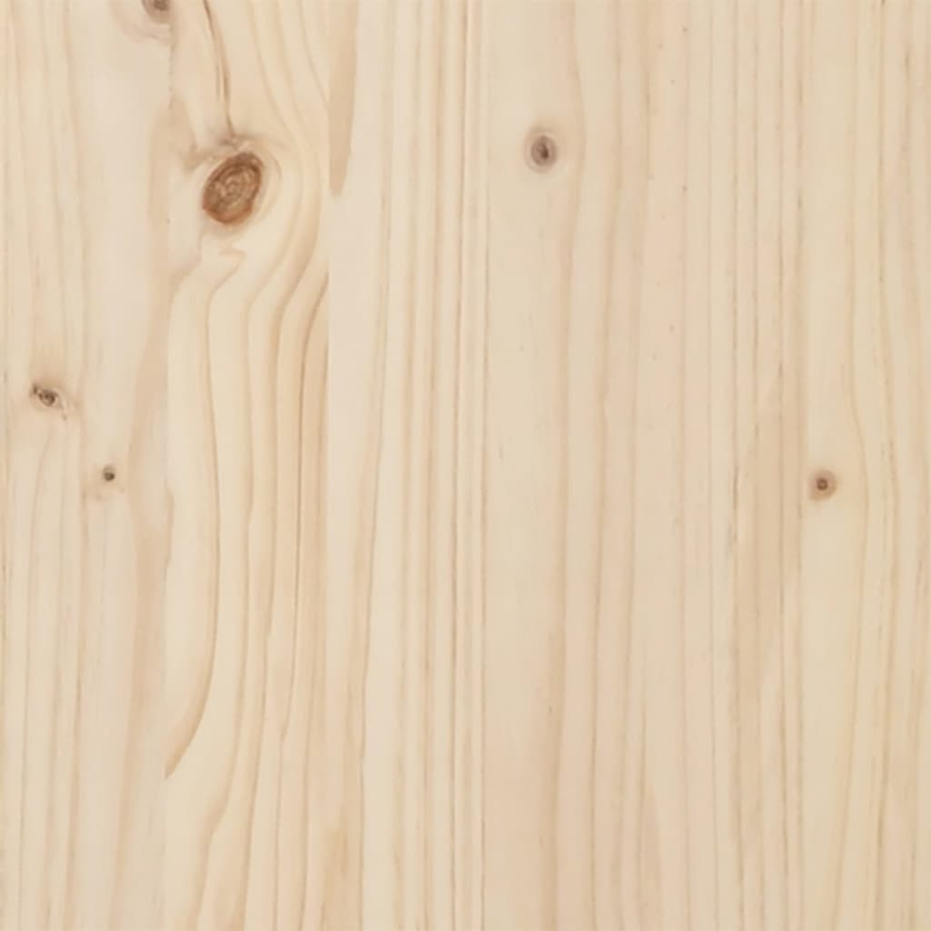 Headboard with Shelves 200 cm Solid Wood Pine