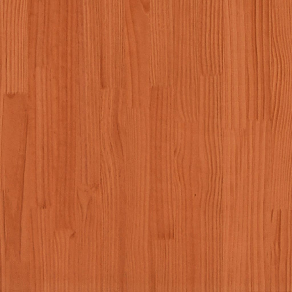 Headboard with Shelves Wax Brown 150 cm Solid Wood Pine