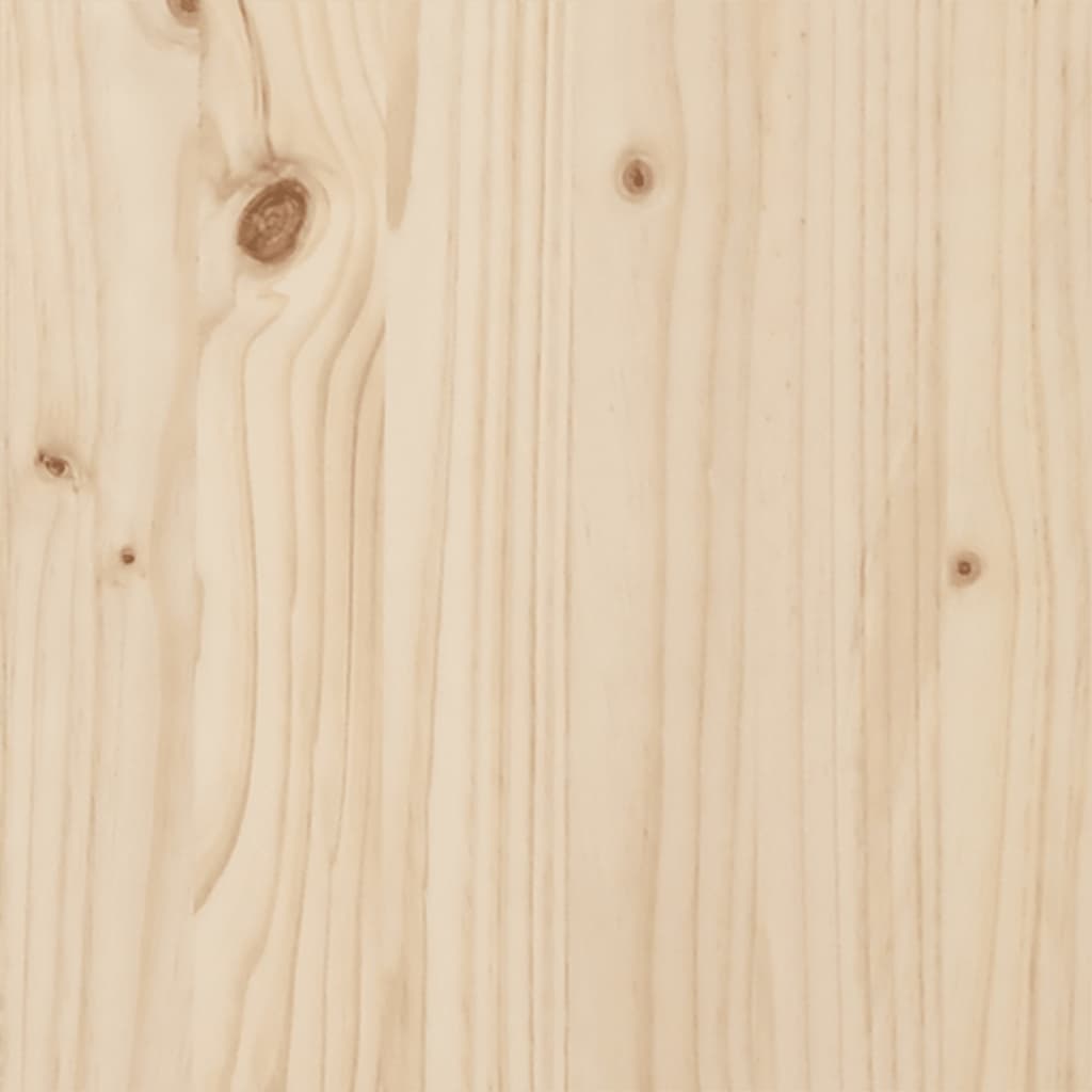 Headboard with Shelves 140 cm Solid Wood Pine