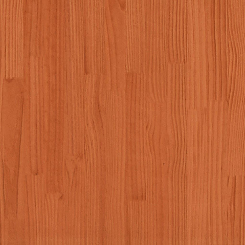 Headboard with Shelves Wax Brown 140 cm Solid Wood Pine