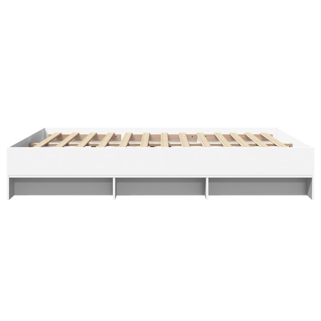 Bed Frame | White | Engineered wood | King | Bed Frame | Rectangular