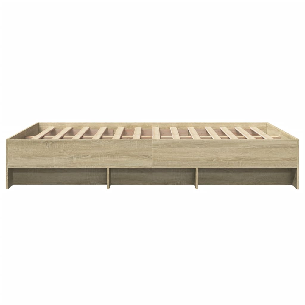Bed Frame | Sonoma Oak | Engineered wood, Plywood | Double | Bed Frame