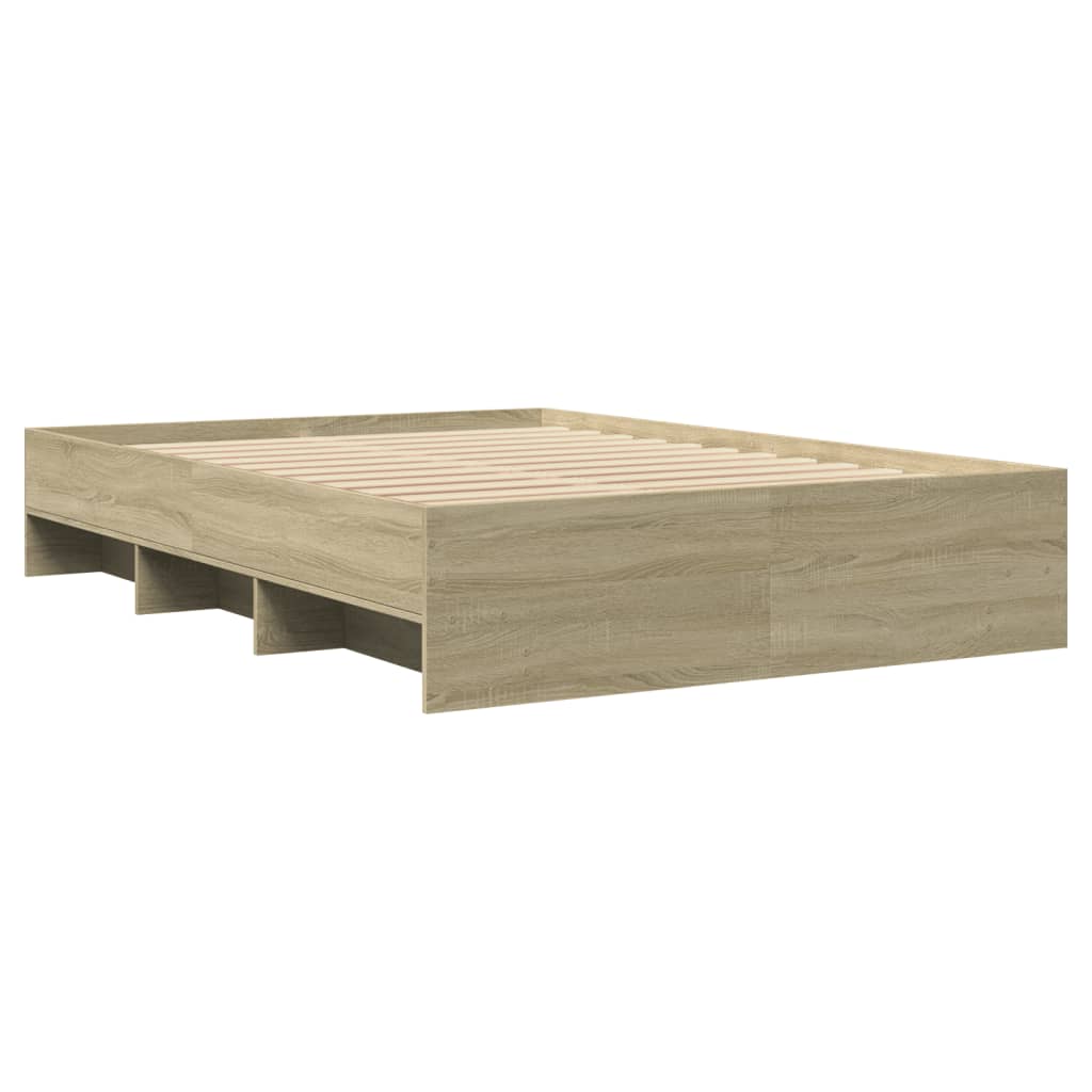 Bed Frame | Sonoma Oak | Engineered wood, Plywood | Double | Bed Frame
