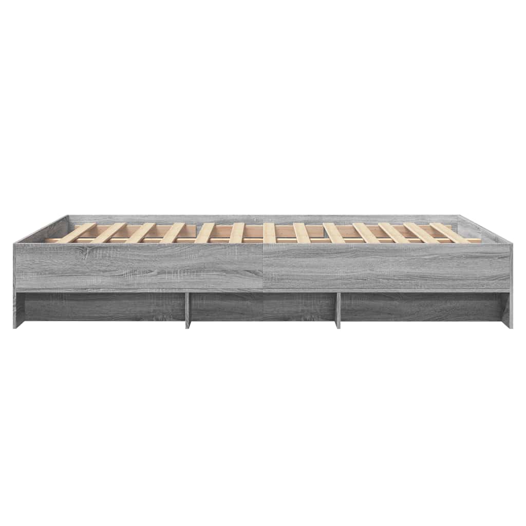Bed Frame | Grey Sonoma | Engineered Wood, Plywood | AU Double