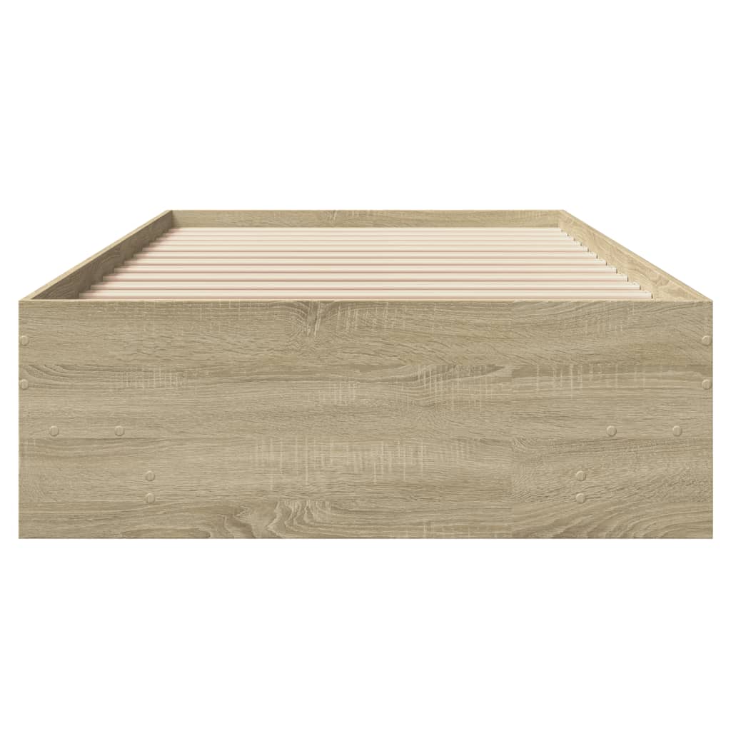 Bed Frame | Sonoma Oak | Engineered Wood | Single | Modern Bed Frame