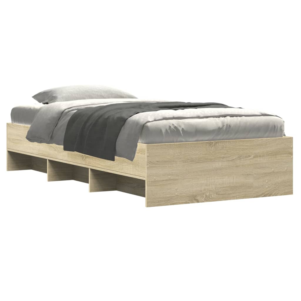 Bed Frame | Sonoma Oak | Engineered wood | Single | Modern | Bed Frame