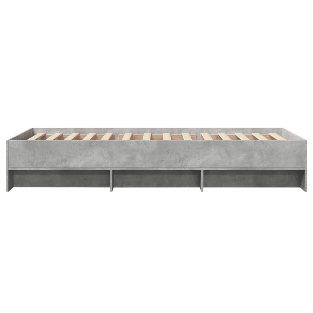 Bed Frame | Grey Sonoma | Engineered wood, Plywood | 90x200 cm