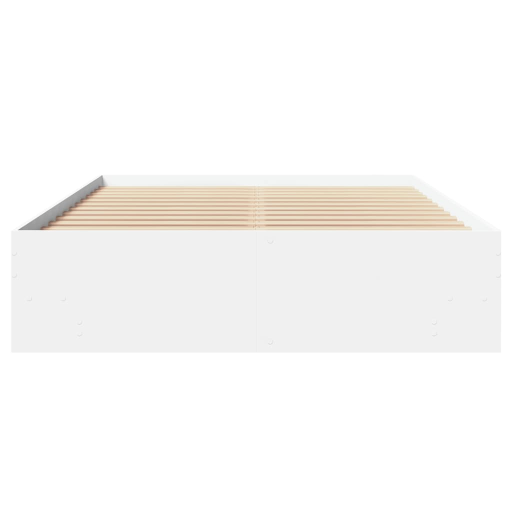 Bed Frame | White | Engineered wood | 140x190 cm | Bed Frame