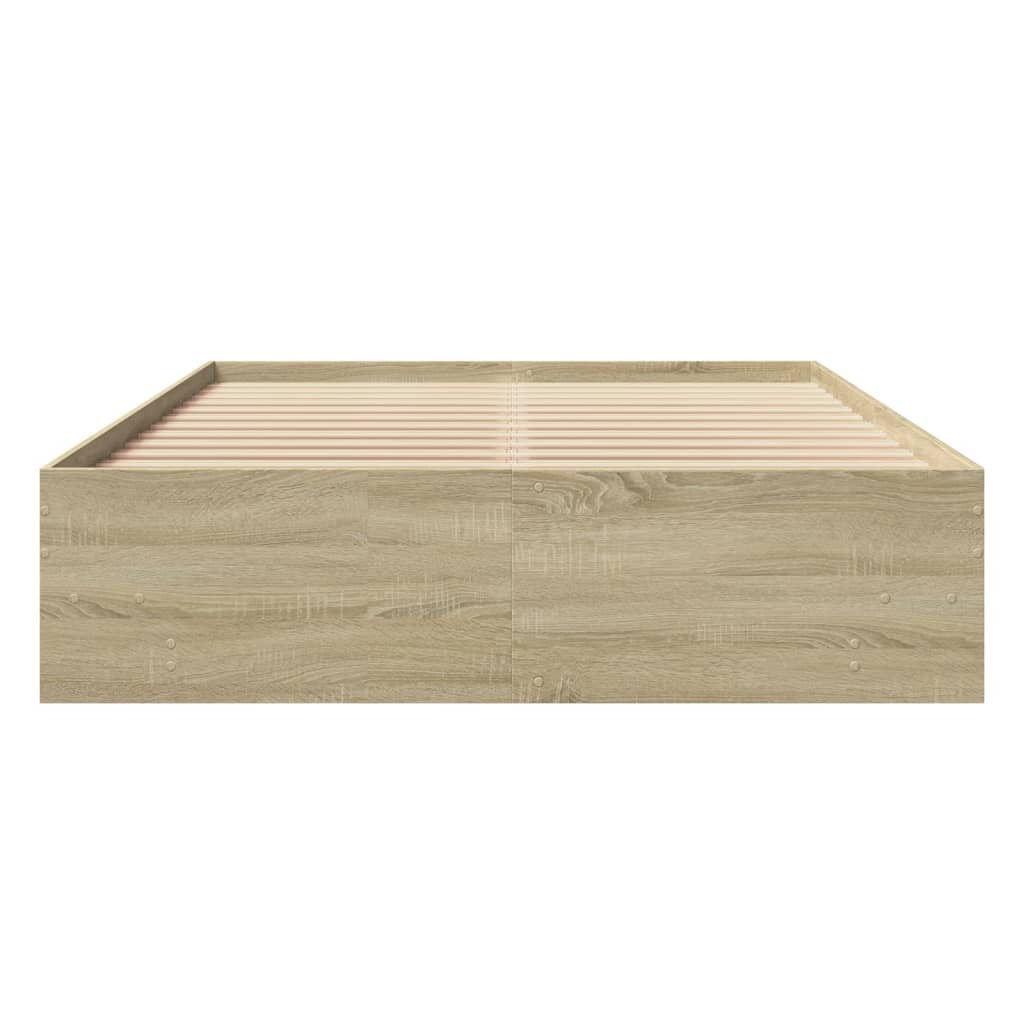 Bed Frame | Sonoma Oak | Engineered wood, Plywood | Double | Bed Frame