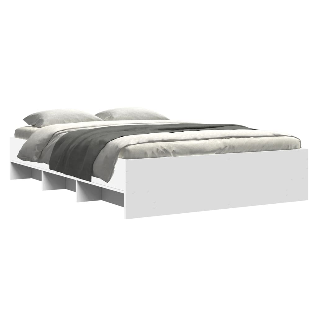 Bed Frame | White | Engineered wood, Plywood | Double | Bed Frame