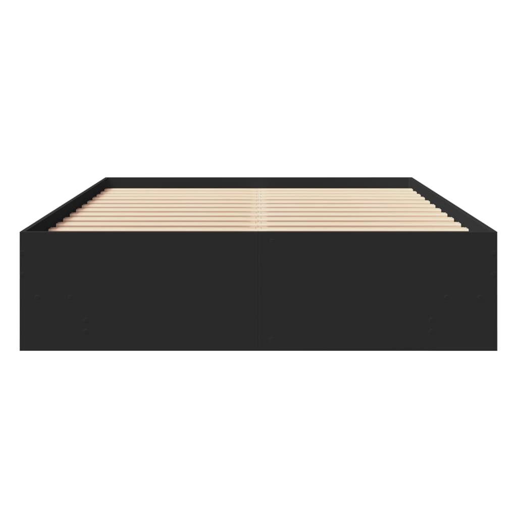 Bed Frame | Black | Engineered wood | Small Double | Bed Frame