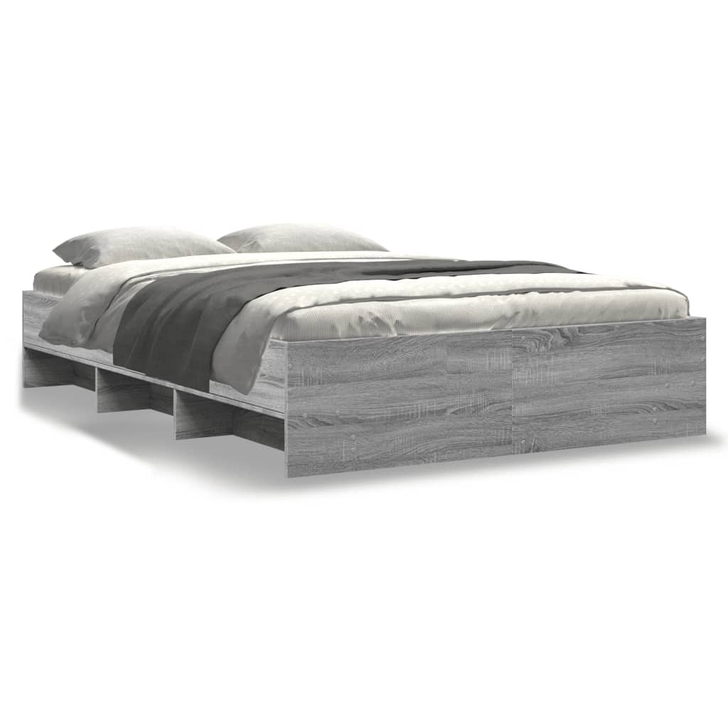 Bed Frame | Grey Sonoma | Engineered wood | Small Double | Bed Frame