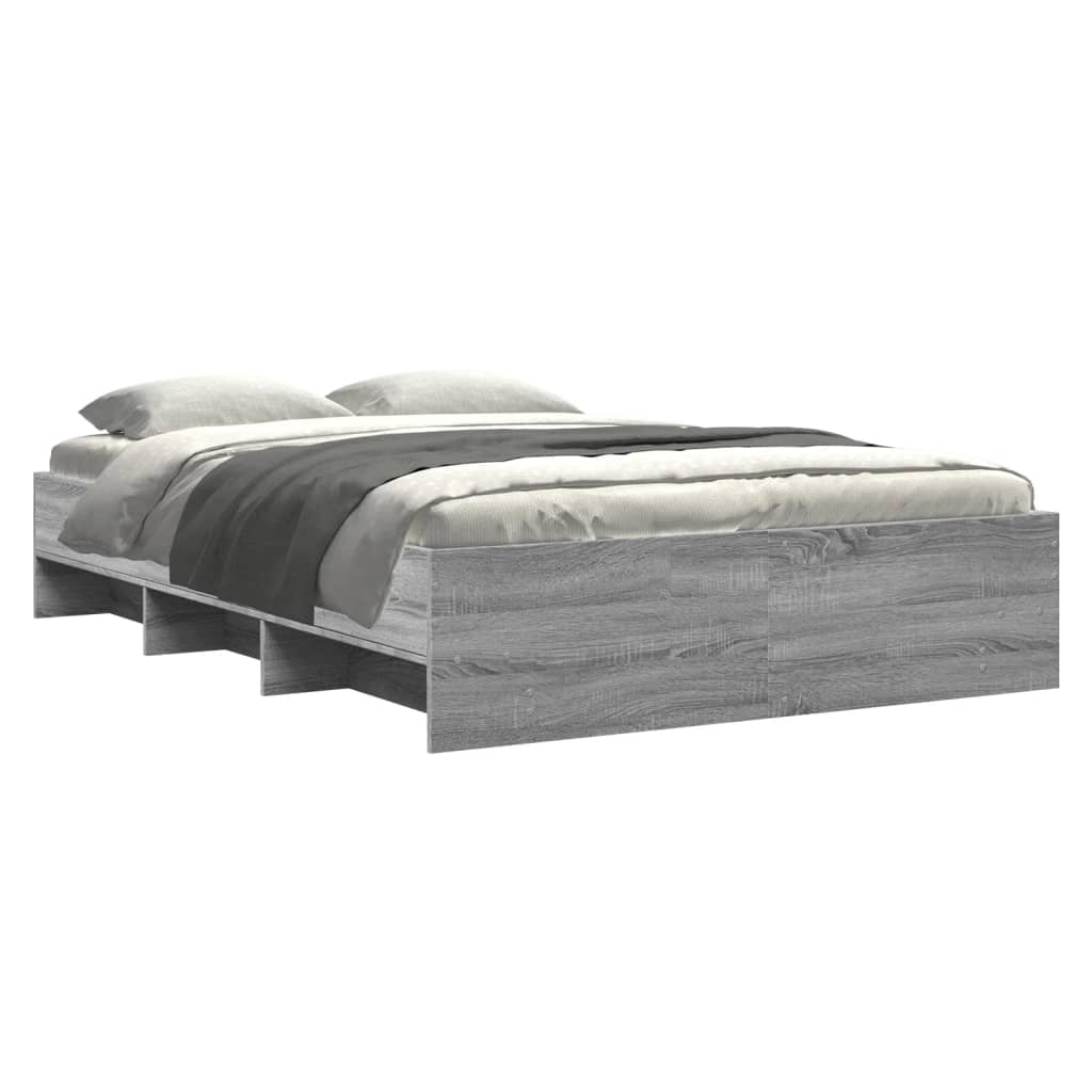 Bed Frame | Grey Sonoma | Engineered wood | Small Double | Bed Frame