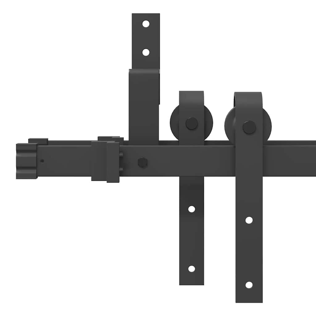 Sliding Door Hardware Kit 152,5 cm Steel Black