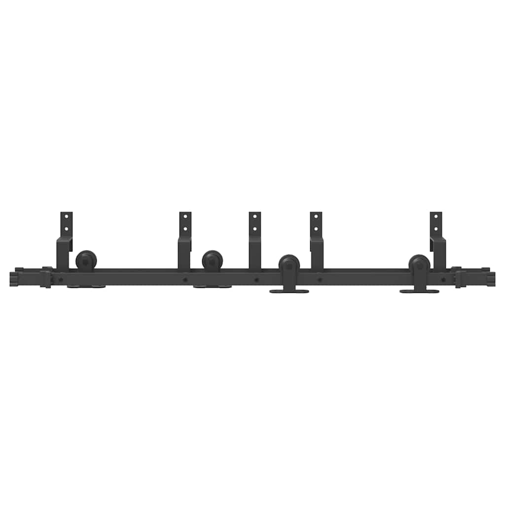 Sliding Door Hardware Kit 152,5 cm Steel Black