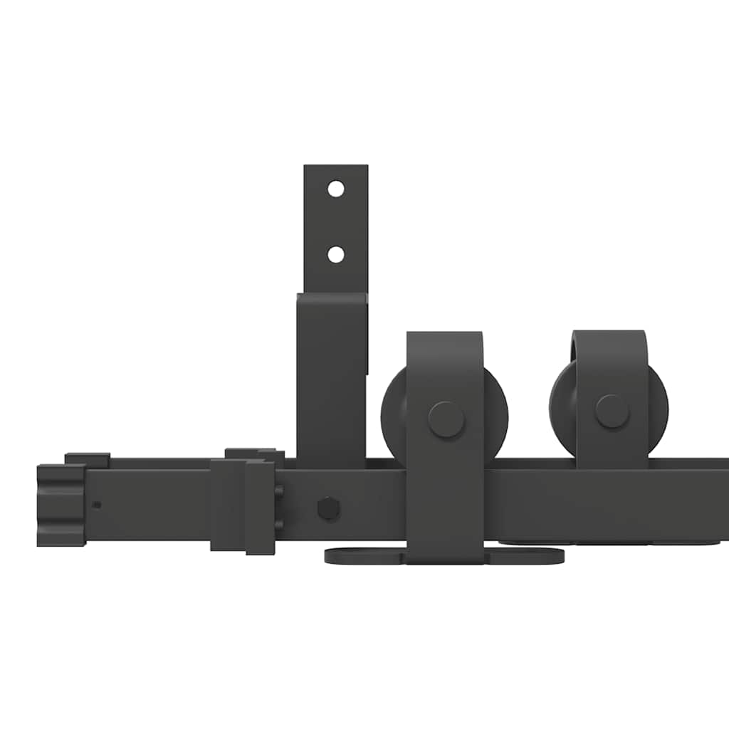 Sliding Door Hardware Kit 427 cm Steel Black