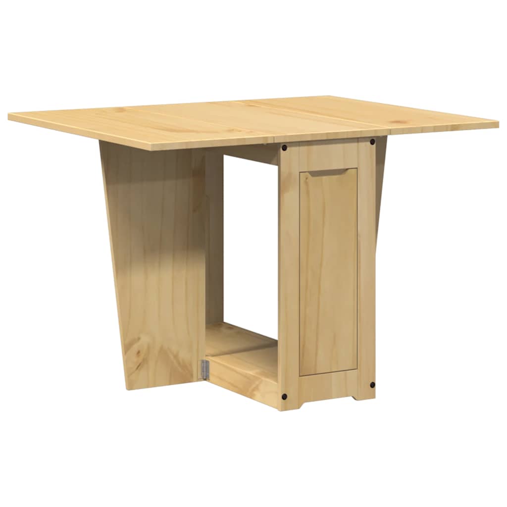 5 Piece Butterfly Dining Set "Corona" Foldable Wax Brown Pinewood