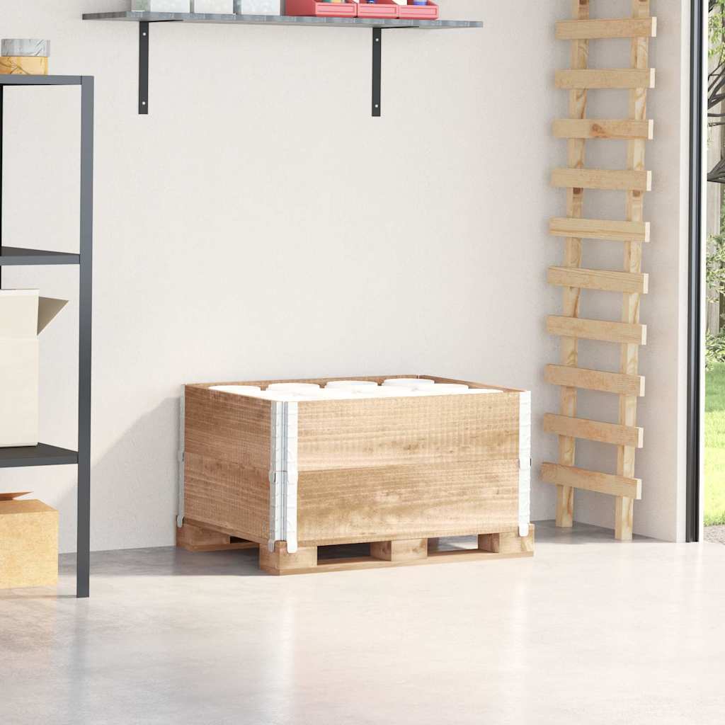 Pallet Collars 2 pcs 80x60 cm Solid Wood Pine