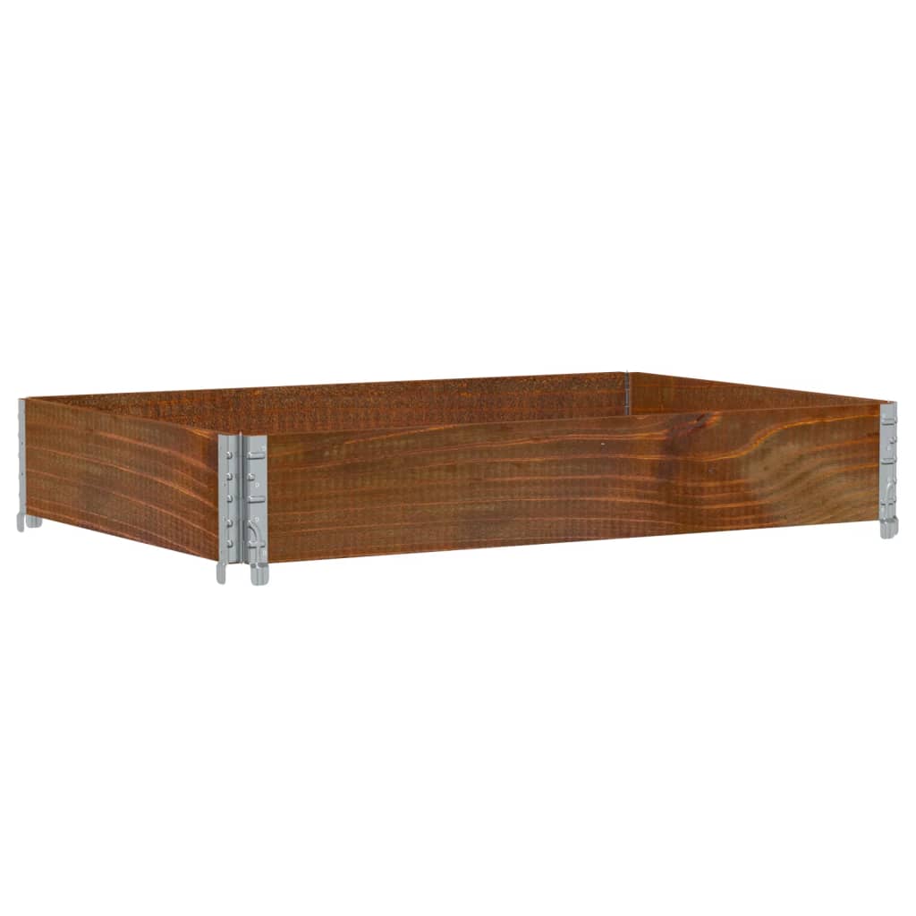 Pallet Collar Brown 120x80 cm Solid Wood Pine