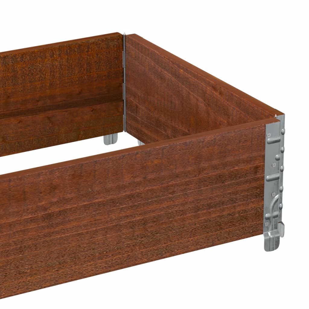 Pallet Collar Brown 100x50 cm Solid Wood Pine