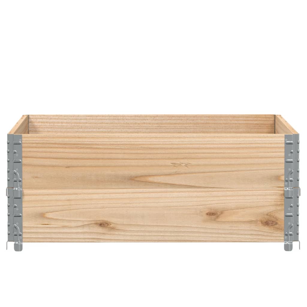 Pallet Collars 2 pcs 100x100 cm Solid Wood Pine
