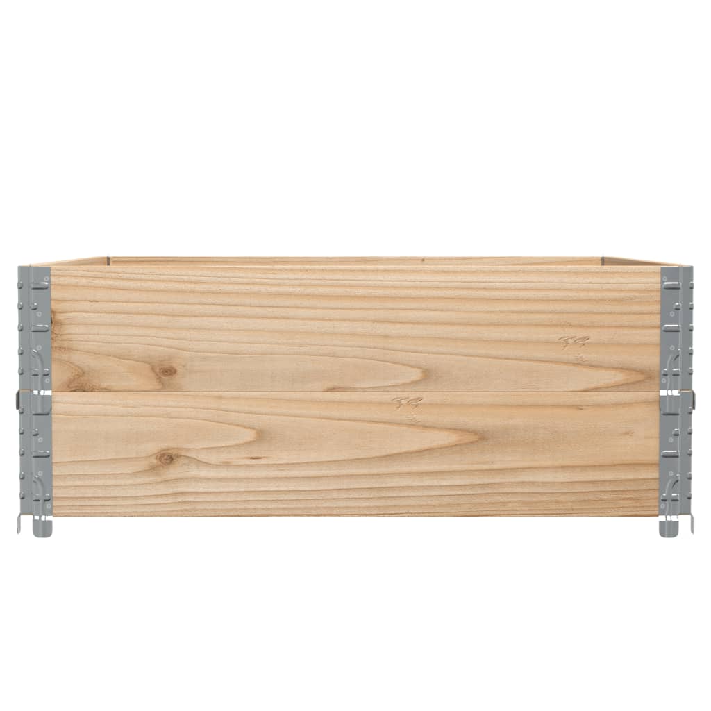 Pallet Collars 2 pcs 100x100 cm Solid Wood Pine