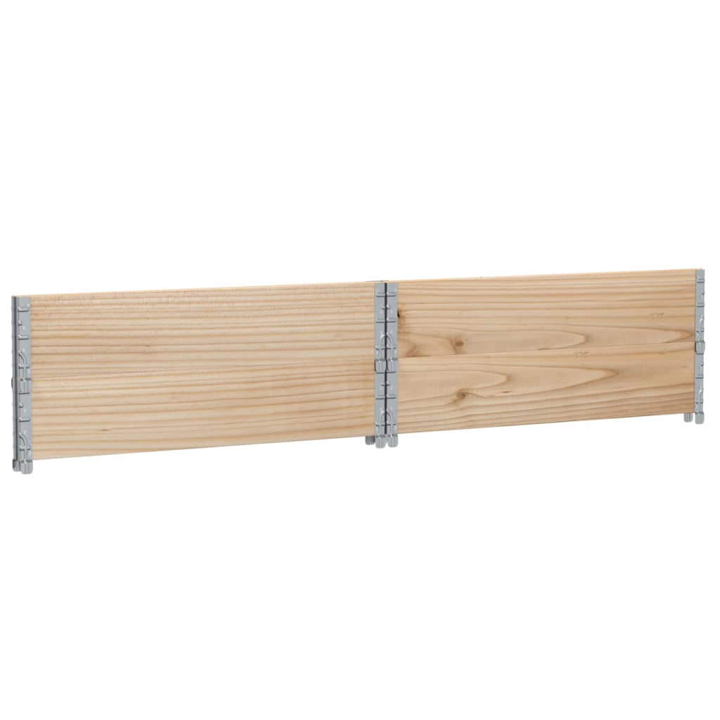 Pallet Collars 2 pcs 100x100 cm Solid Wood Pine