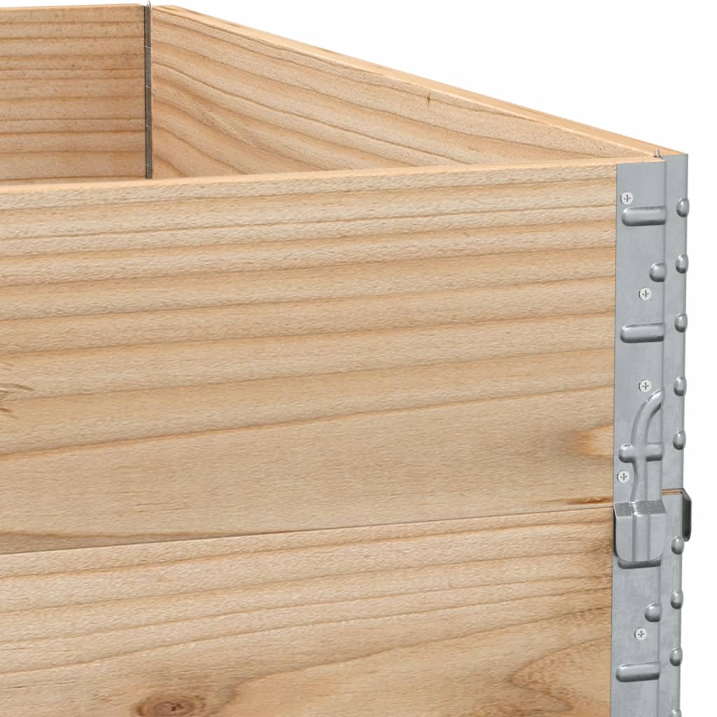 Pallet Collars 2 pcs 100x100 cm Solid Wood Pine