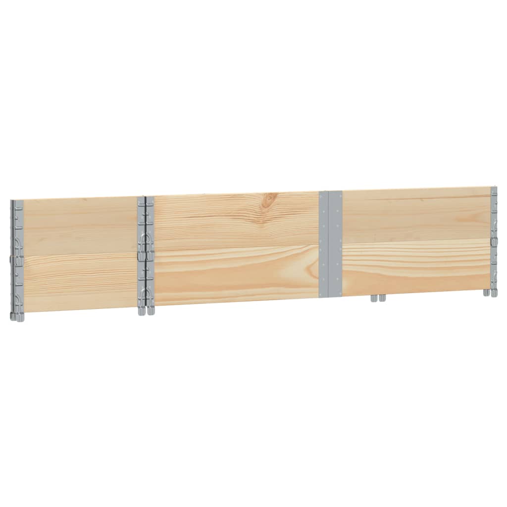 Pallet Collars 2 pcs 150x50 cm Solid Wood Pine